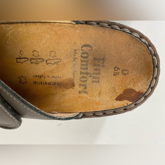 Finn comfort Sandals Womens size 9 US (6.5 UK) Brown Leather Made in Germany - Picture 8 of 12
